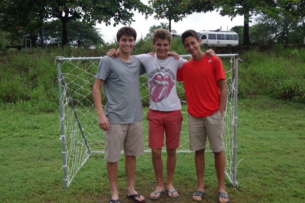 Alex, Thomas, and Freddie's soccer goals